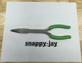 908cfg Snap-on 908cf Tools Usa New Green Soft Grip 9 Inch Stork Needle Nose Pliers