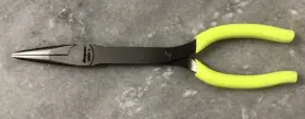 908cfhv Snap-on 908cf New Tools 9 Inch Stork Needle Nose Pliers Hi-viz Yellow Soft Grip