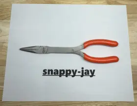 908cfo Snap-on 908cf Tools Usa New Orange Soft Grip 9 Inch Stork Needle Nose Pliers