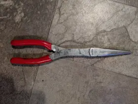 91acf Snap-on 11 Inch Long Needle Nose Pliers