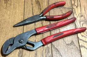 96-bcp Snap-on 91acp 91-acp 96bcp Tools Set Pliers Needle Nose Adjustable Joint Tongue Groove Channel Lot