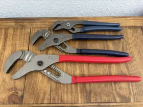 Awp160 Snap-on 91acp Awp120 Adjustable Joint Interlocking Channel Plier Red Blue