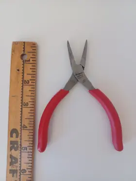 Cf94 Snap-on 94cf Tools 5 Inch Talon Grip Needle Nose Pliers Red Made In Usa