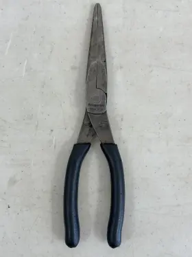 97acf-1 Snap-on Tools Titanium Grey Needle Nose Pliers 97acf