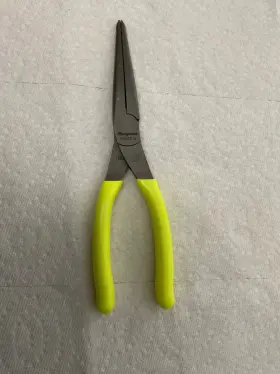 97acfy Snap-on Acfy 9 Inch Needle Nose Pliers With Talon Grip Hi-vis Yellow