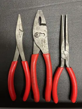 61acp Snap-on 97ccp Tools Plier Adjustable Joint Flat Needle Nose 47cf