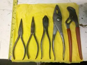96bcp Snap-on 9ap/96bcp Vintage Snap-on/ Vacuum Grip Lot Channel Locks 80ap Slip Joint No. 49