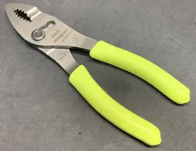 44acf Snap-on Acf44 New Tools Hi-viz Yellow Talon Grip Slip-joint Pliers