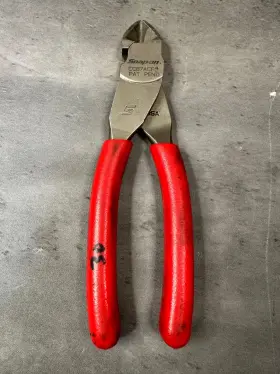 Cc87acf-4 Snap-on Diagonal Cutters Pliers Red Handles Usa Pat Pend