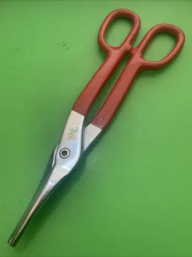 Cd-12 Snap-on Tools Kenosha Usa Aviation Tin Metal Utility Snip Shears Red Grip