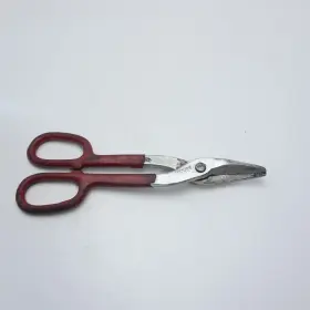 Cd10 Snap-on Tools Red Metal Tin Snips Usa Kenosha 10.5 Inch Long