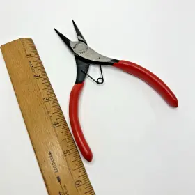 E-751 Snap-on Tools Needle Nose Electrician Pliers Red Grips 5-1/2 Inch Made In Usa
