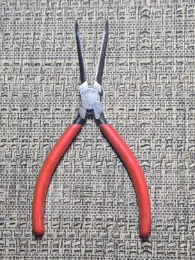E702-cg Snap-on E702cg Needle Nose Electronic Pliers 45 Degree Angled Jaws Usa H32
