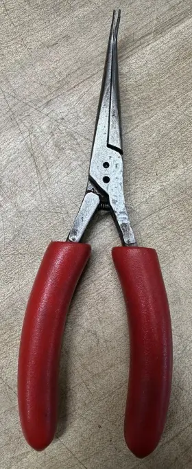 E704bcg Snap-on Needle Nose Electronic Pliers 45 Degree Angled - Bent Tip