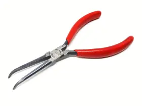 E704cg Snap-on Comfort Grip Small 6.5 Inch Electronics Bent Needle Nose Pliers Usa
