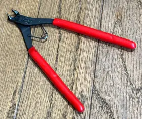 E706cg Snap-on Tools Offset End Cutter Flush Circuit Nipper Pliers Red Soft Grip
