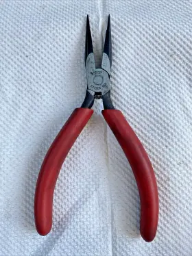 E712cg Snap-on Needle Nose Spring Loaded Pliers 6 Inch Soft Grip Automotive Tool Usa