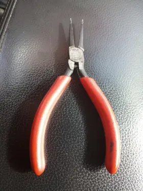 E715bcg Snap-on Tools Red Soft Grip 5 Inch Short Needle Nose Precision Pliers E770cg