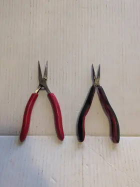 E721bcg Snap-on Tools Usa Red Thin Needle Nose Pliers And Sweden Ep890a