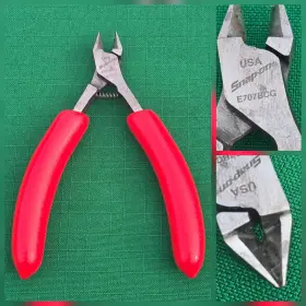 E707bcg Snap-on E797bcg Tools Usa Red Electronic Diagonal Side Cutter Precision Pliers