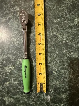 Fhclf72rg Snap-on Tools 3/8 Green Soft Grip Long Handle Compact Flex Ratchet