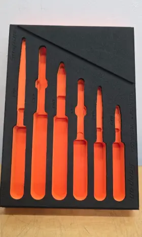 Fmpl01b Snap-on Tools Orange Foam Organizer Tray For 6pc Essential Plier Set