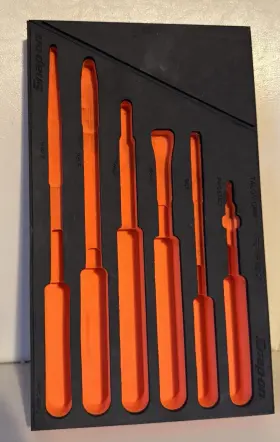 Snap-on Fmpl02bo Orange Snapon Plier Organizer Holder Foam