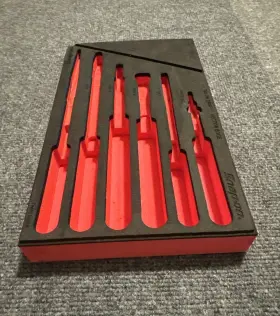 Fmpl02br Snap-on Foam Organizer For 6 Pc Essential Plier Set Red