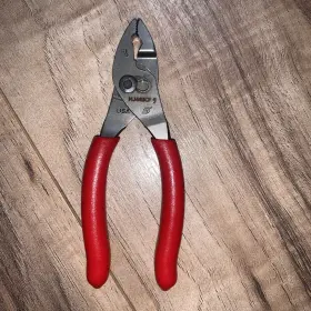 Hj44bcf4 Snap-on 4 Inch Talon Grip Flankjaw Slip-joint Pliers Red