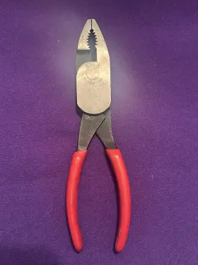 Hl138cp Snap-on Vintage 8 Inch High Leverage Combination Pliers Made In Usa