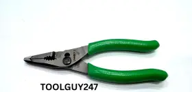 Ln44bcfg Snap-on Tools New Green 5 Inch Soft Grip Mini Long Nose Slip Joint Pliers