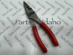 Ln46acf Snap-on Tools 7 Inch Talon Grip Long Nose Slip Joint Pliers Red Used