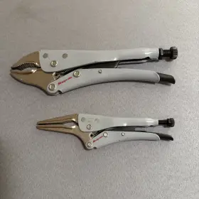 Lp10wr Snap-on Lp6ln Tools Spain Gray 2 Piece Locking Pliers Lot Set - Like New