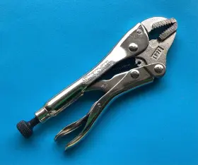Lp7f Snap-on Tools 7 Inch Flat Jaw Locking Vise Grip Pliers Usa New