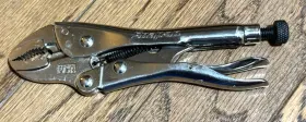 Lp7-wc Snap-on Lp7wc Tools Locking Pliers Vise Curved Jaw Grip Adjustable 7 Inch Long Cutter