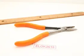 P6cn-o Snap-on Mac Tools 6 Inch Needle Nose Pliers Orange Handle Usa