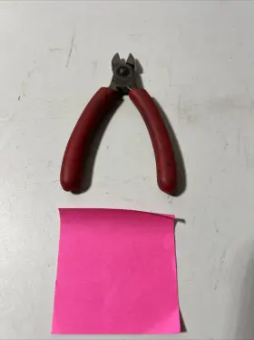 P87150a Snap-on Precision Diagonal Cutter Pliers Red See Pictures