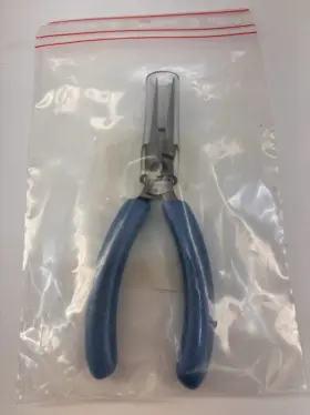 P92055apb Snap-on New Precision Needle Nose Pliers With Blue Comfort Grip