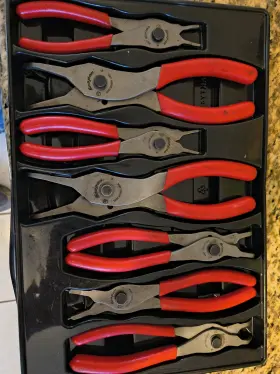 Pkld203 Snap-on 7-piece Ring Plier Set