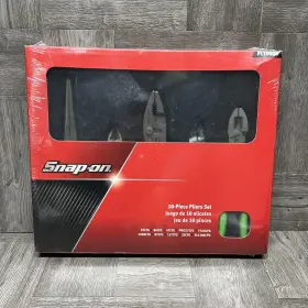 Pl1000g Snap-on 10 Piece Pliers Set Green Hi Viz New Old Stock Sealed Rare Htf