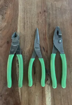 Pl300cfg Snap-on 3 Pc Pliers/ Cutters Set Green