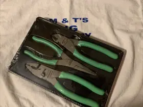 Pl307acfg Snap-on Tools 3 Pc Pliers Set Green