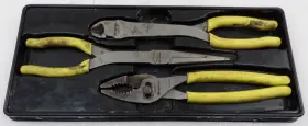Pl330acf Snap-on 3 Piece Heavy-duty Pliers Set Yellow