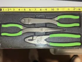 Pl330acfg Snap-on 3-piece Extended Length Combination Pliers Set New