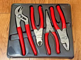 Pl400 Snap-on - 4pc Plier/cutter Set Red Soft Grip