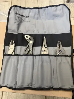 Pl4tgkb1o Snap-on Pl4tgk1o Brand New Tools 4 Piece Plier Set With Storage Bag