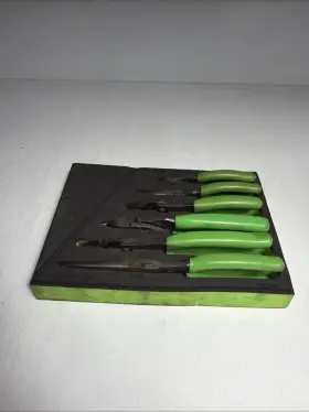 Snap On Pl600 6pc Green Heavy Duty Pliers Set Vector Edge In Foam Fmpl01bg
