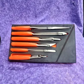 Pl600es2fo Snap-on Excellent 6pc Pliers/cutters Set With Pro-fi Foam Orange