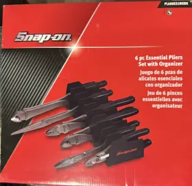 Pl600es2rkbk Snap-on Tools New Black 6 Piece Essential Pliers Set With Holder