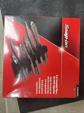 Pl600es2rkdt Snap-on For Tools New Gray 6 Piece Essential Pliers Set With Holder